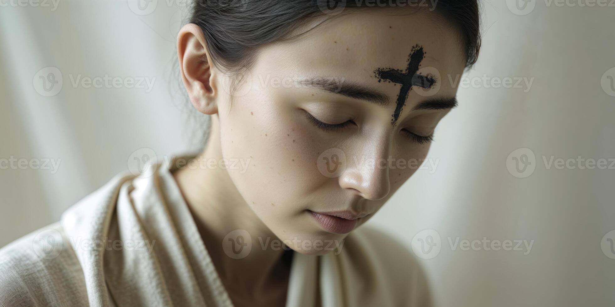 A Christian observance marking the beginning of Lent a period of. photo