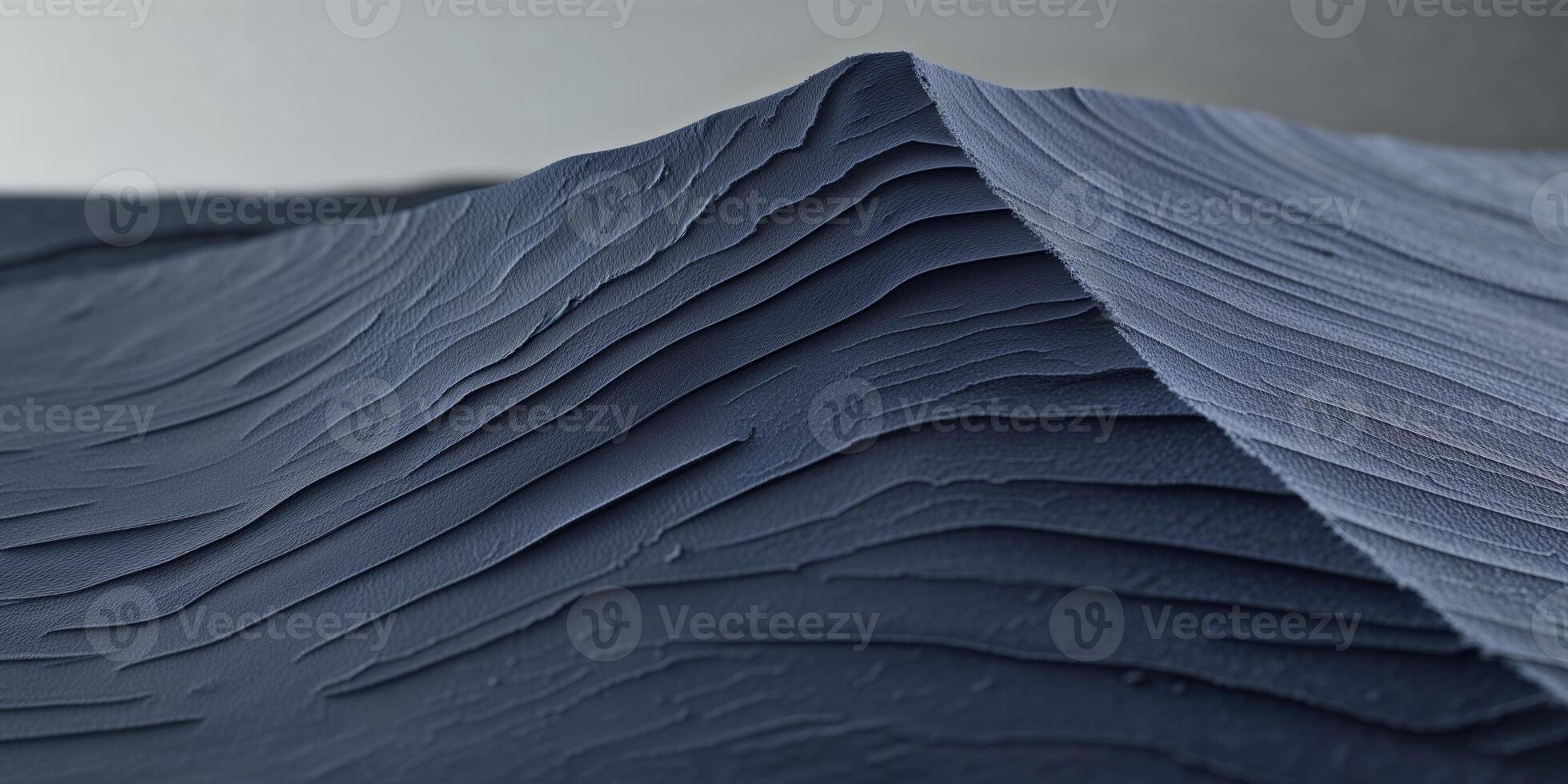 A 3d model of a mountain with waves photo