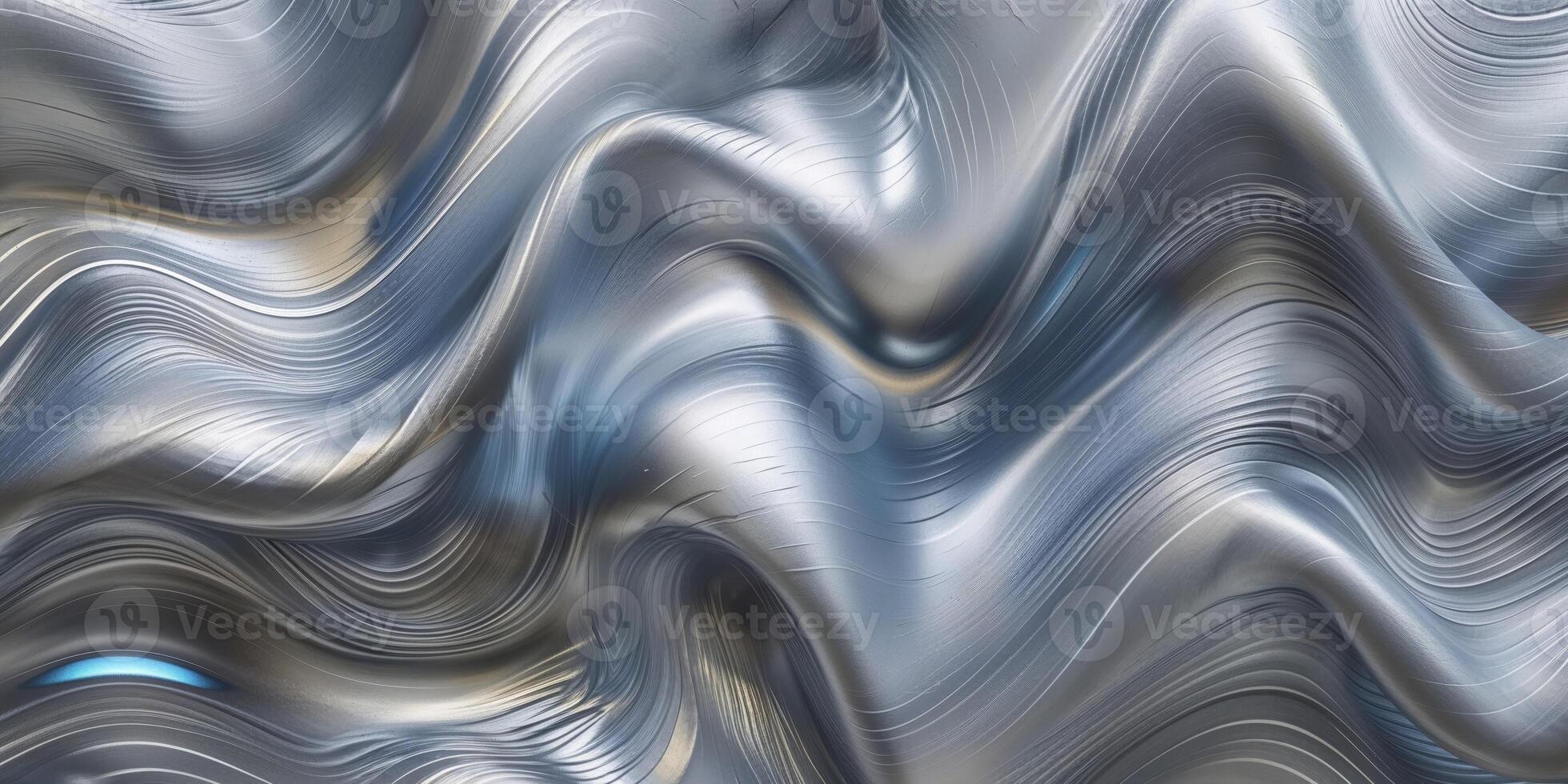 Brushed Silver Metal Texture with Intricate Reflections and Gradients photo