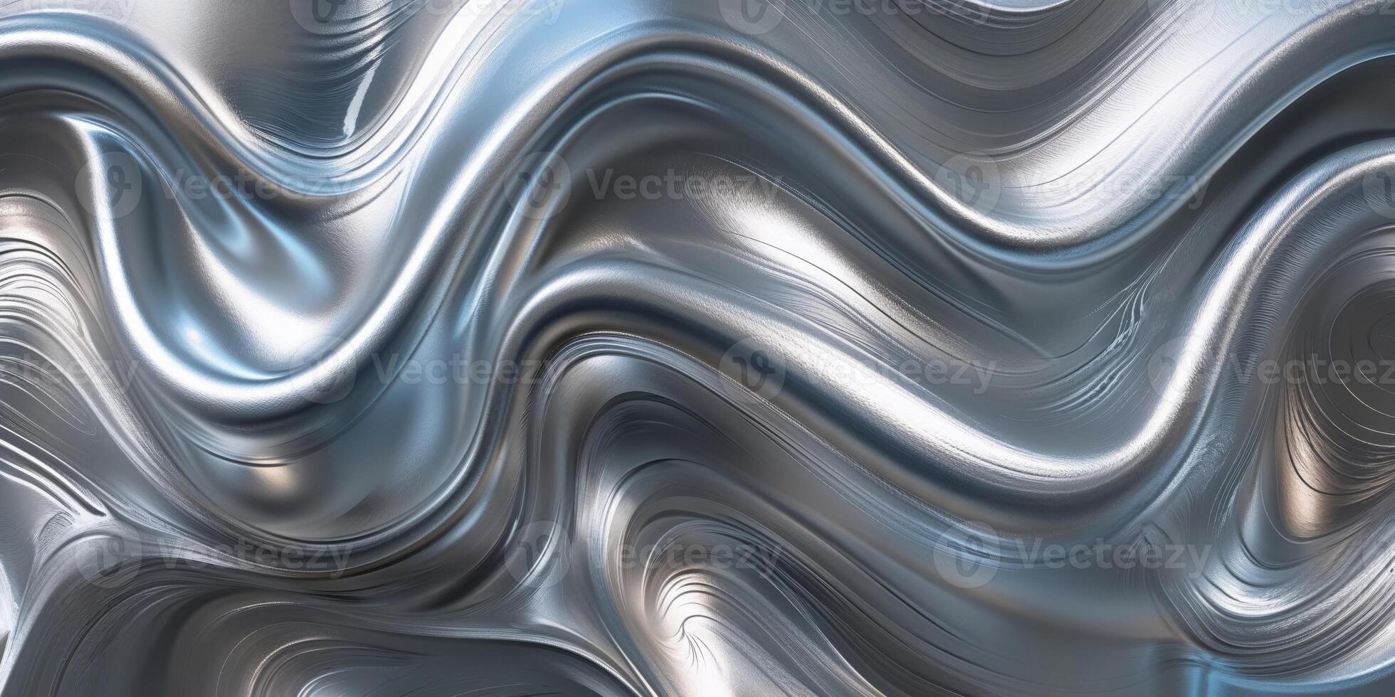 Brushed Silver Metal Texture with Intricate Reflections and Gradients. photo