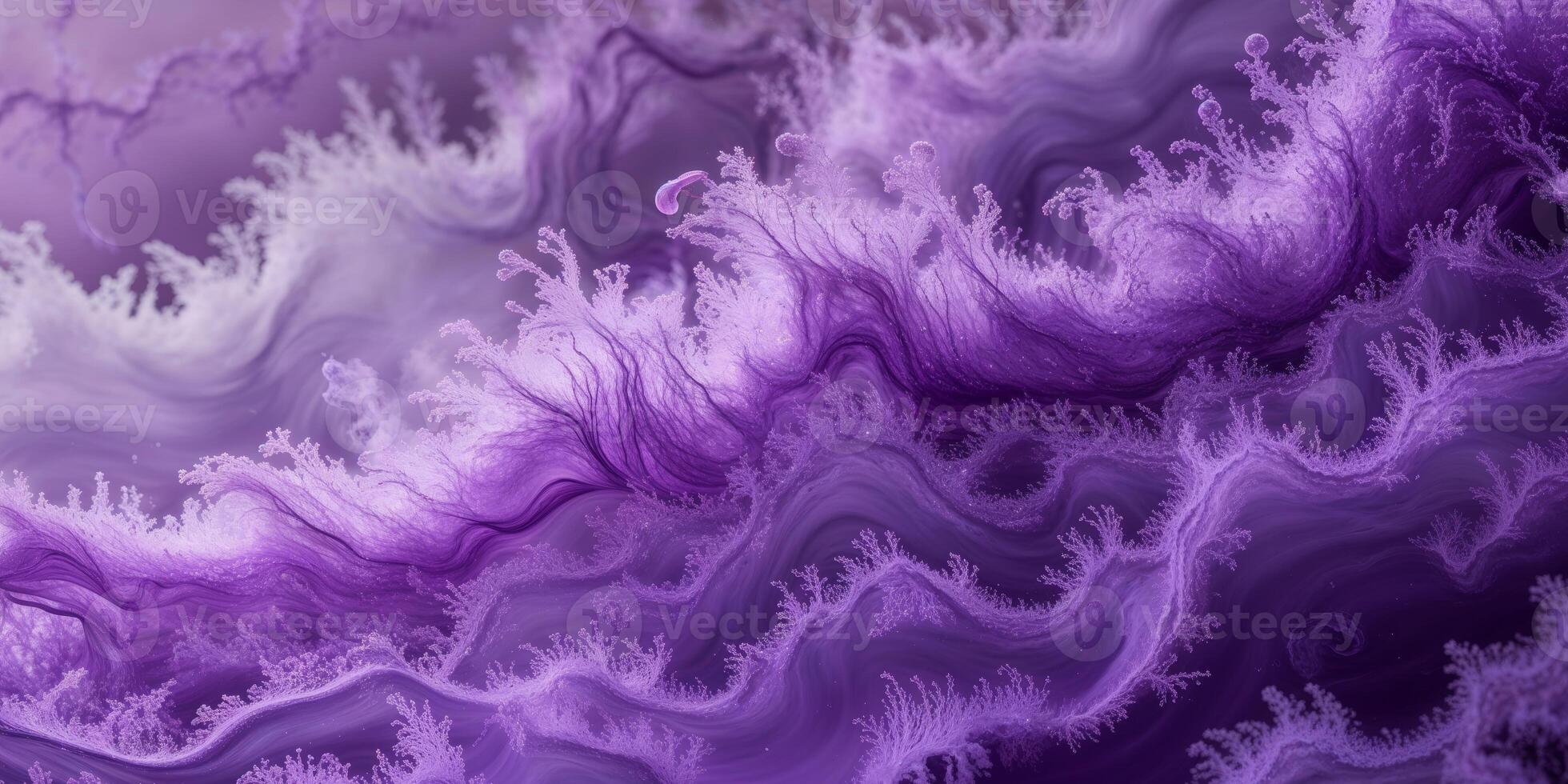 Swirling purple liquid abstract background texture design. photo