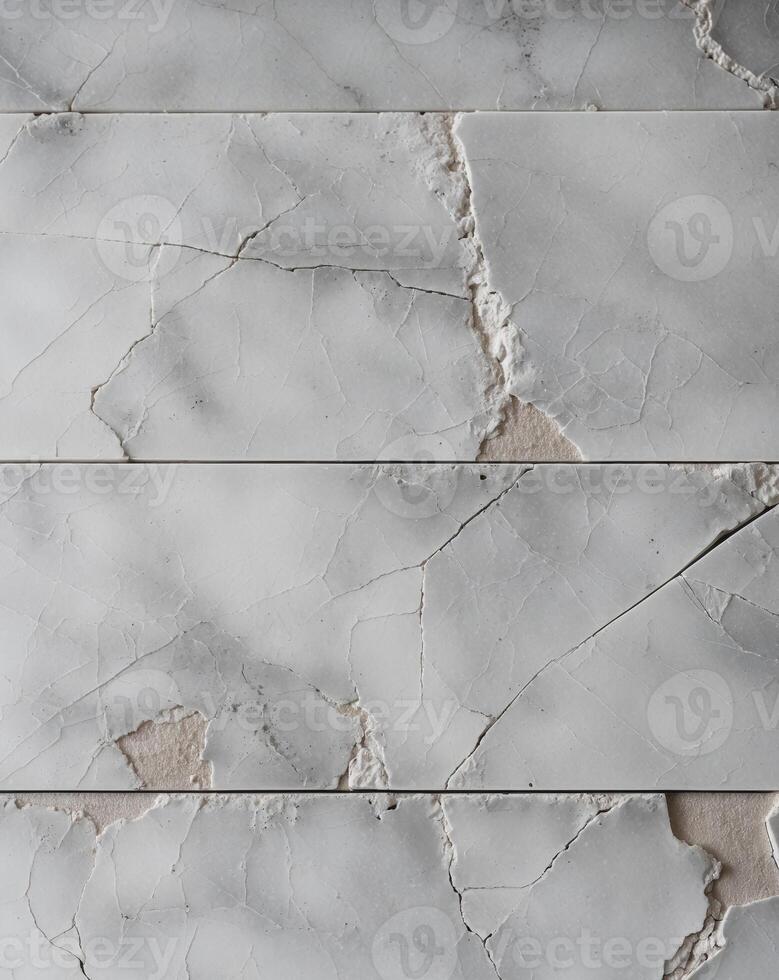 marble tile with many effects scratched and ruined. photo
