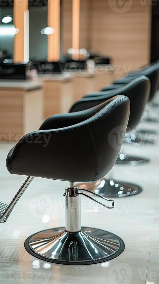 Modern Salon Chairs in a Stylish Interior photo