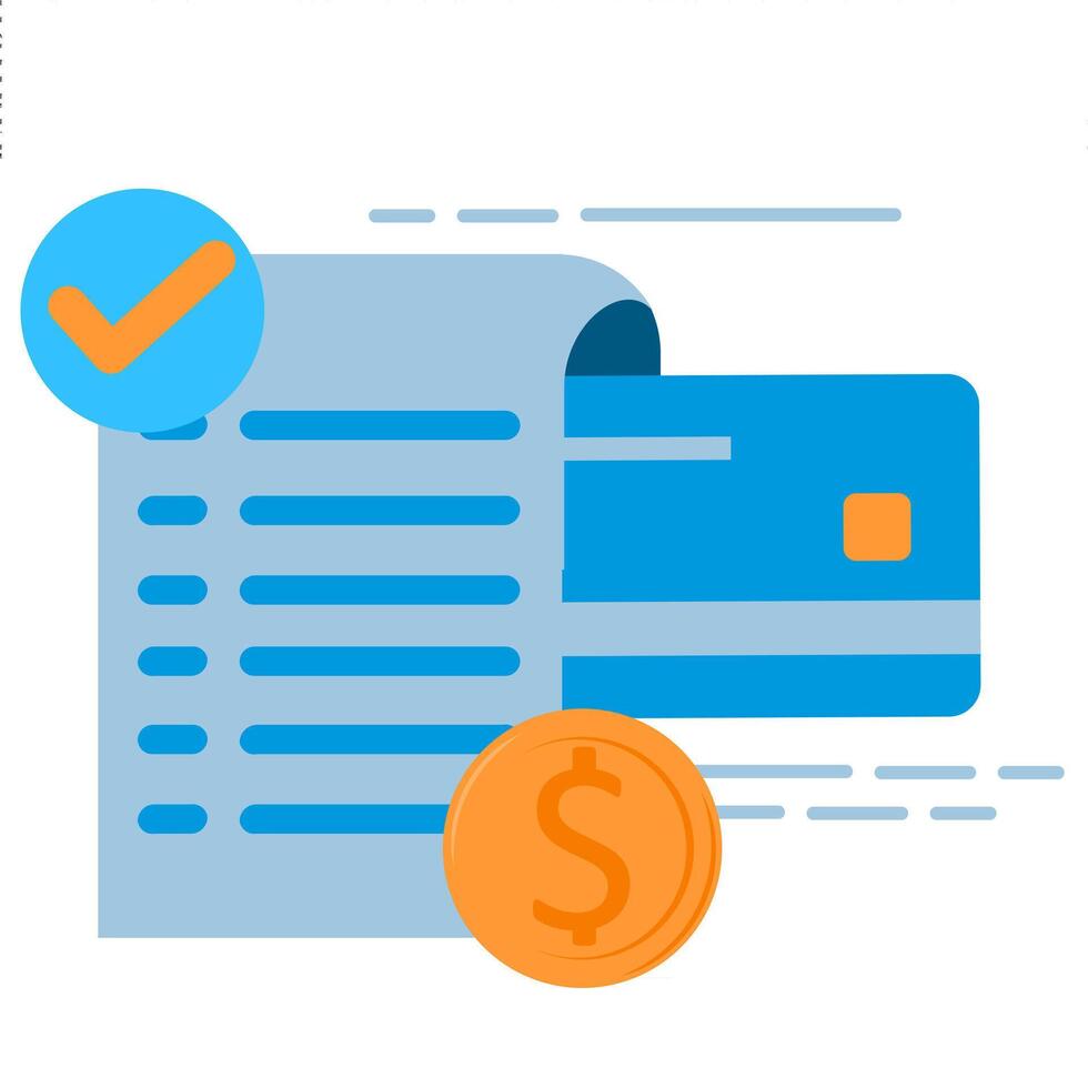 Credit card payment vector