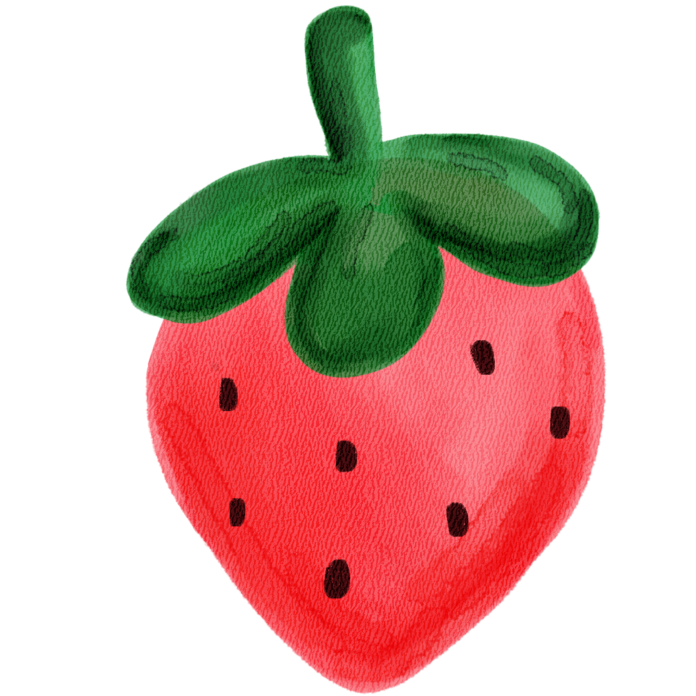 Cute strawberry cartoon pictures for decoration png