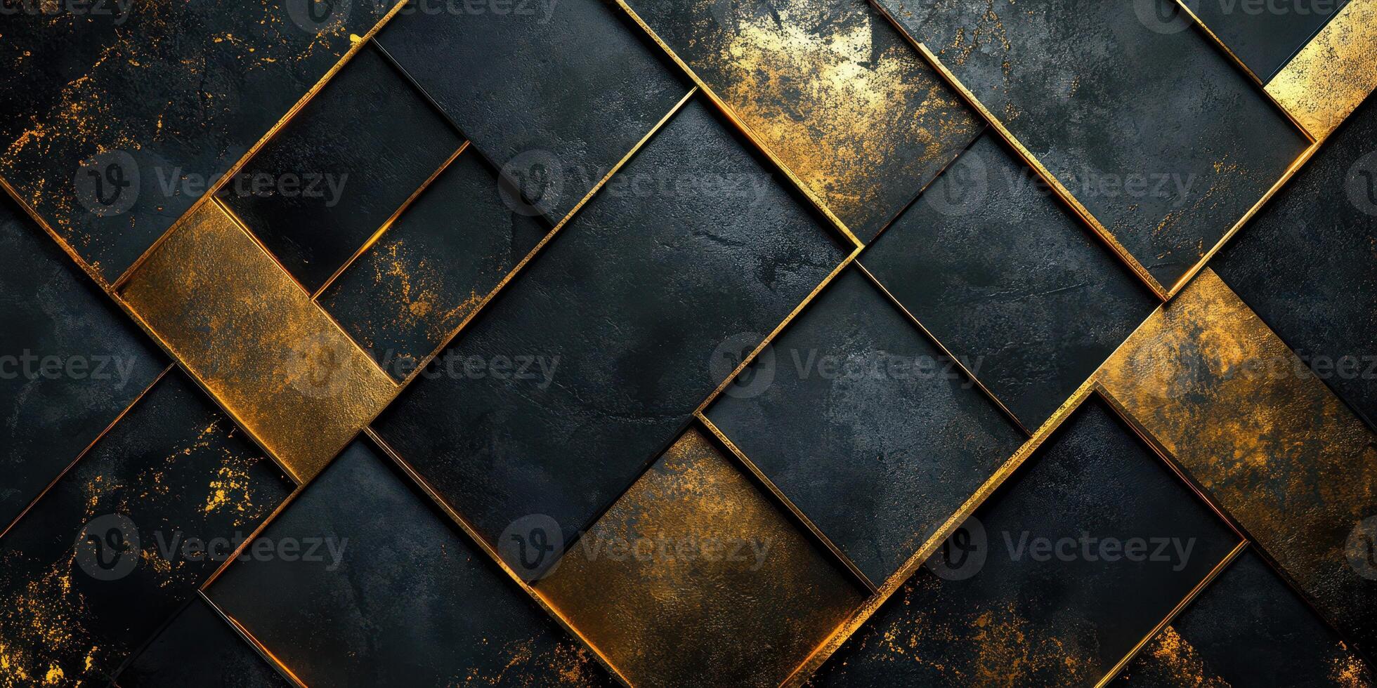 Elegant black and gold textured background with geometric shapes creating a sophisticated design for modern interiors photo