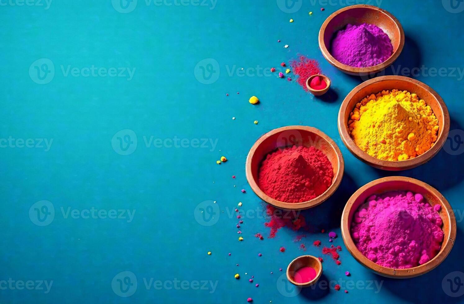 Background copy space text colorful traditional lovely Indian holi colors photo