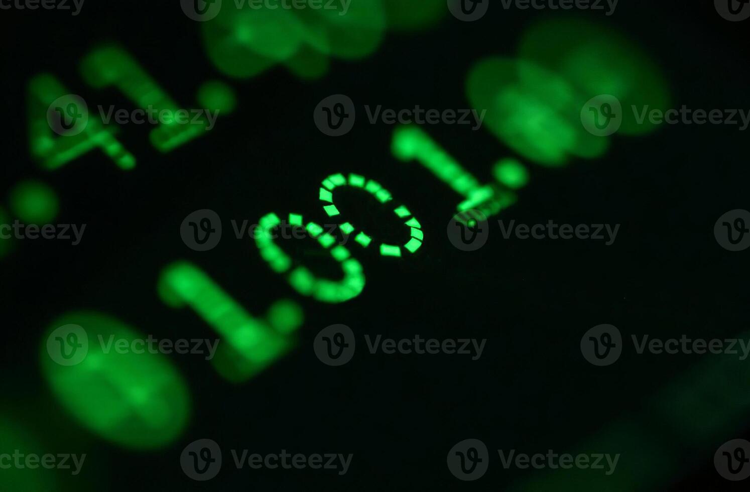 Green Binary Code Numbers Black Screen Abstract Matrix Background nice photo