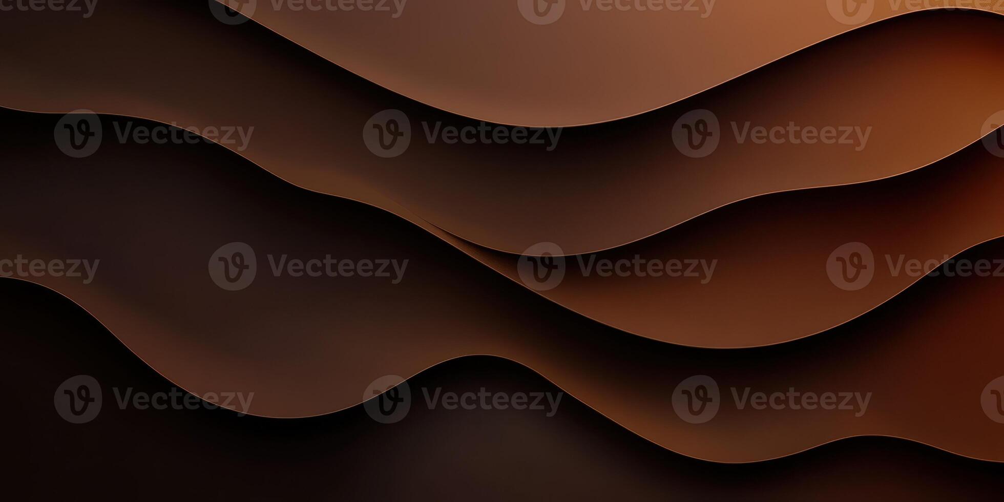 Wavy brown patterns create an elegant abstract design resembling layers of rich chocolate or warm soil photo