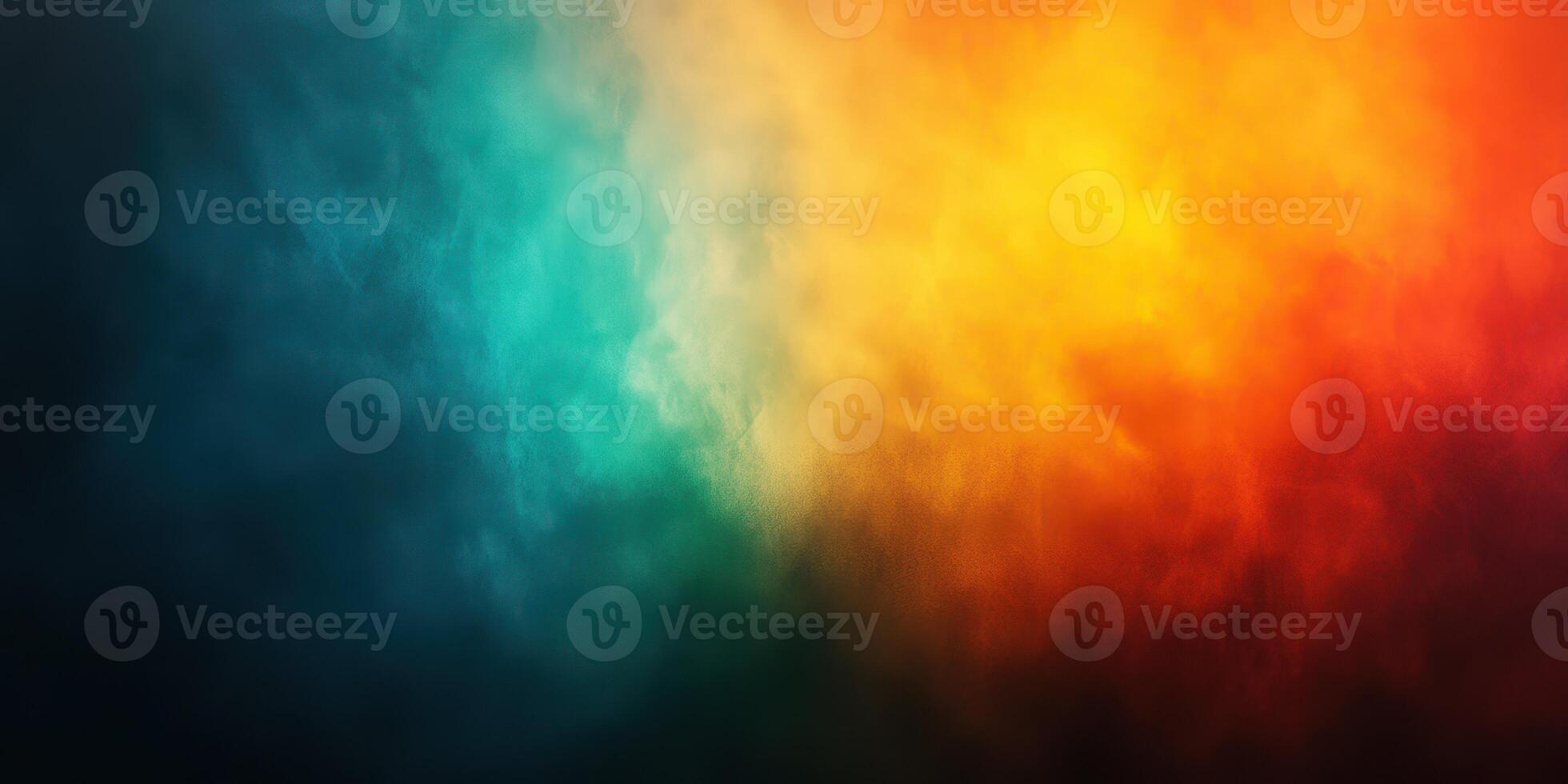 Colorful abstract mist display creates vibrant contrast in dark atmosphere photo
