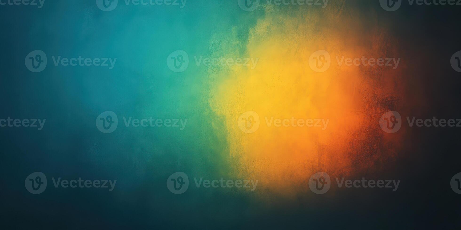 Colorful abstract background with vibrant hues of blue, green, and orange blending seamlessly photo