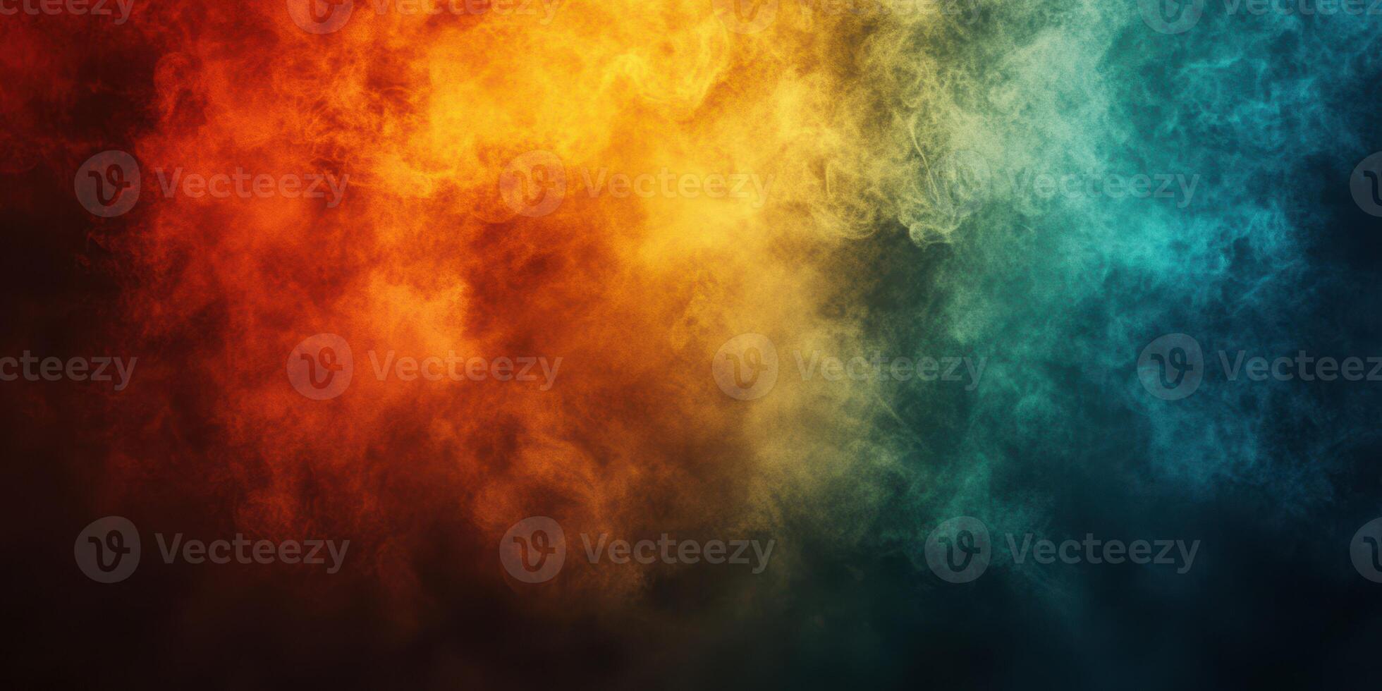 Dramatic swirl of colorful smoke creating an abstract background during ambient light conditions photo