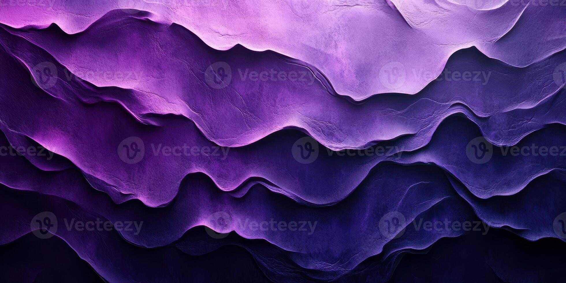 Purple abstract waves create a dramatic depth and fluidity in a textured background with varying shades photo