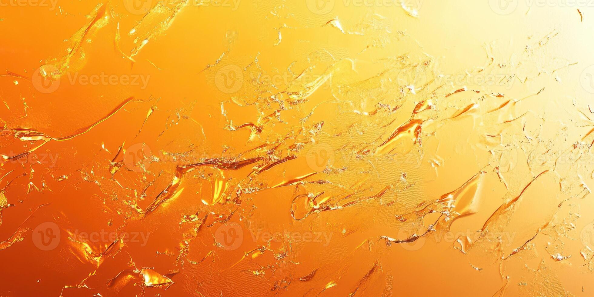 Bright orange abstract background with swirling textures resembling liquid amber under soft lighting photo