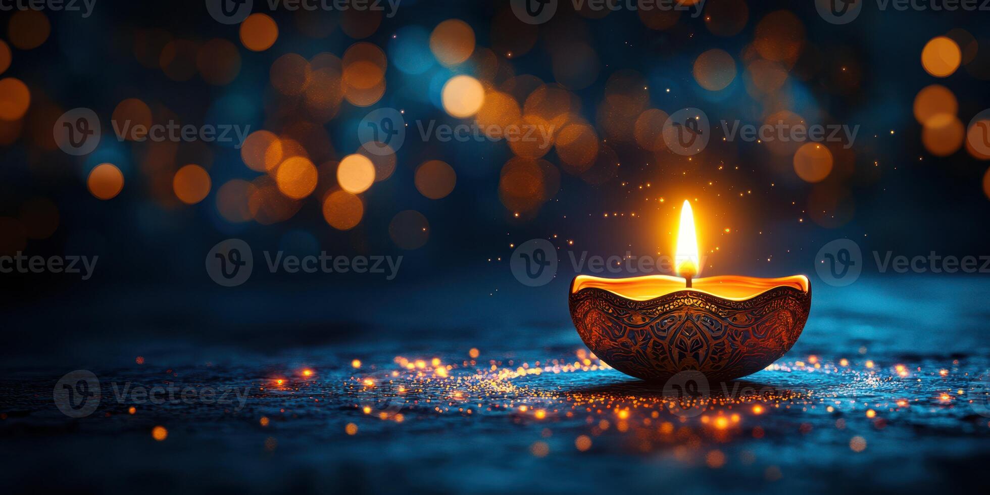 Candlelight flickers gently in a darkened space creating a serene and peaceful atmosphere photo