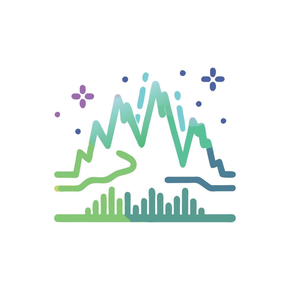 Mesmerizing Aurora Borealis Illustration vector