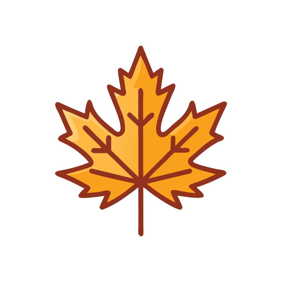 Elegant Maple Leaf Illustration for Nature vector