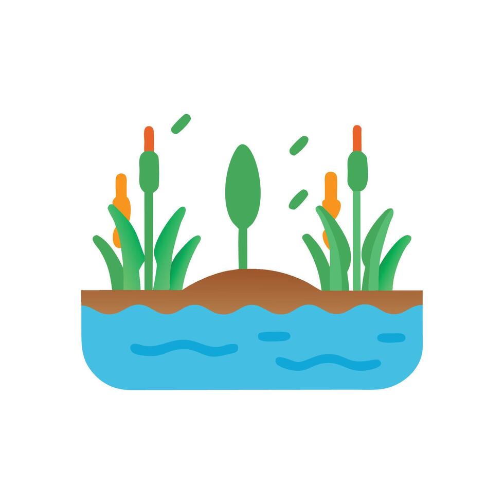 Rich Wetlands Ecosystem Illustration for Awareness vector