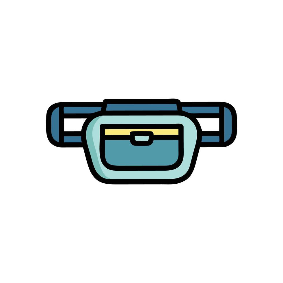 Stylish Belt Bag Icon for Fashion Lovers vector