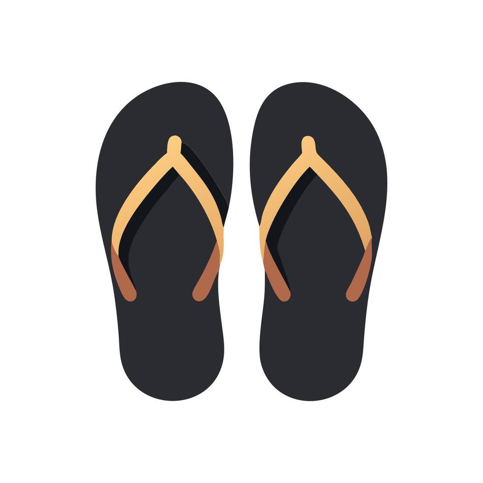 Chic Flip Flops Icon for Beach Style vector