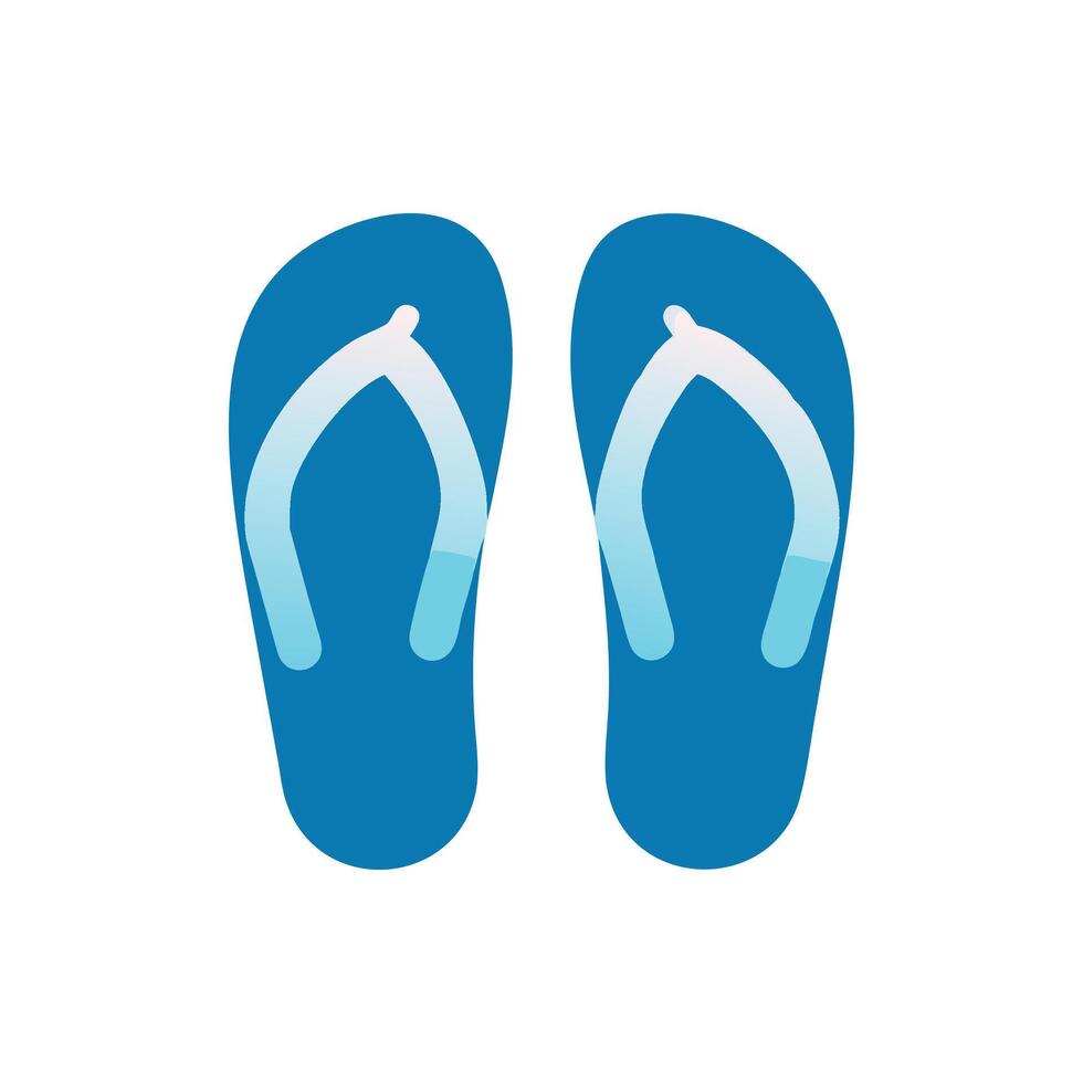 Fashionable Flip Flops Icon for Summer Fun vector