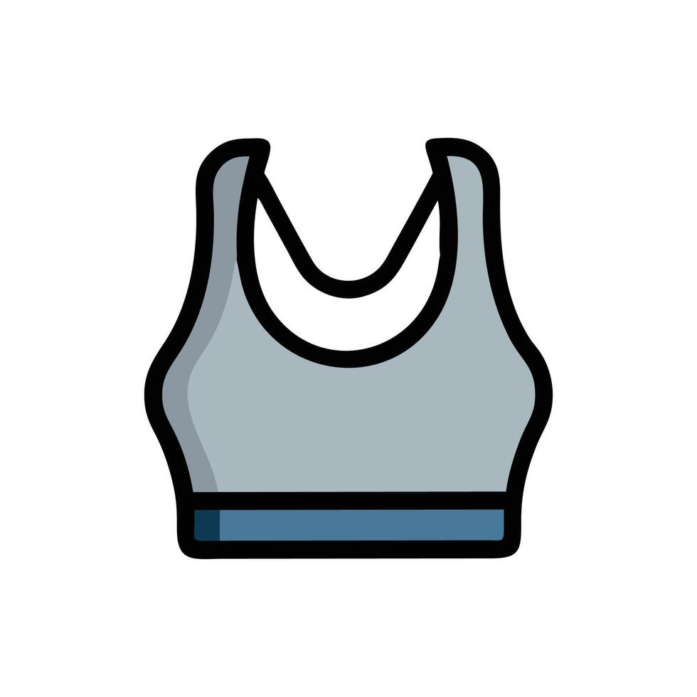 Stylish Sports Bra Design for Athletes vector