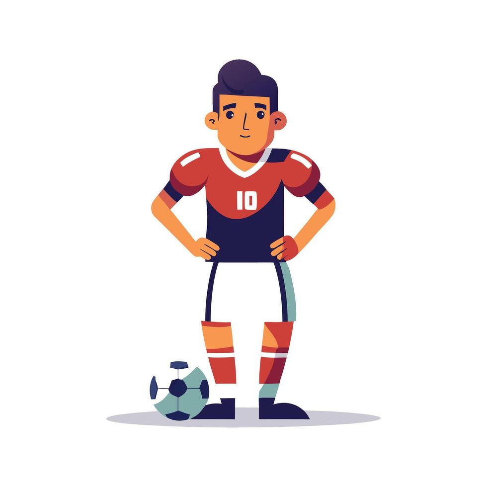 Dynamic Player Balancing Ball on Head Icon vector