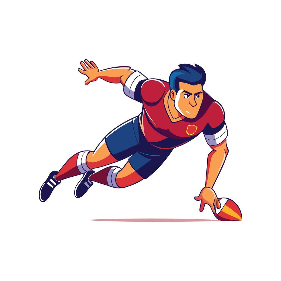 Dynamic Player Blocking Shot with Body in Game vector