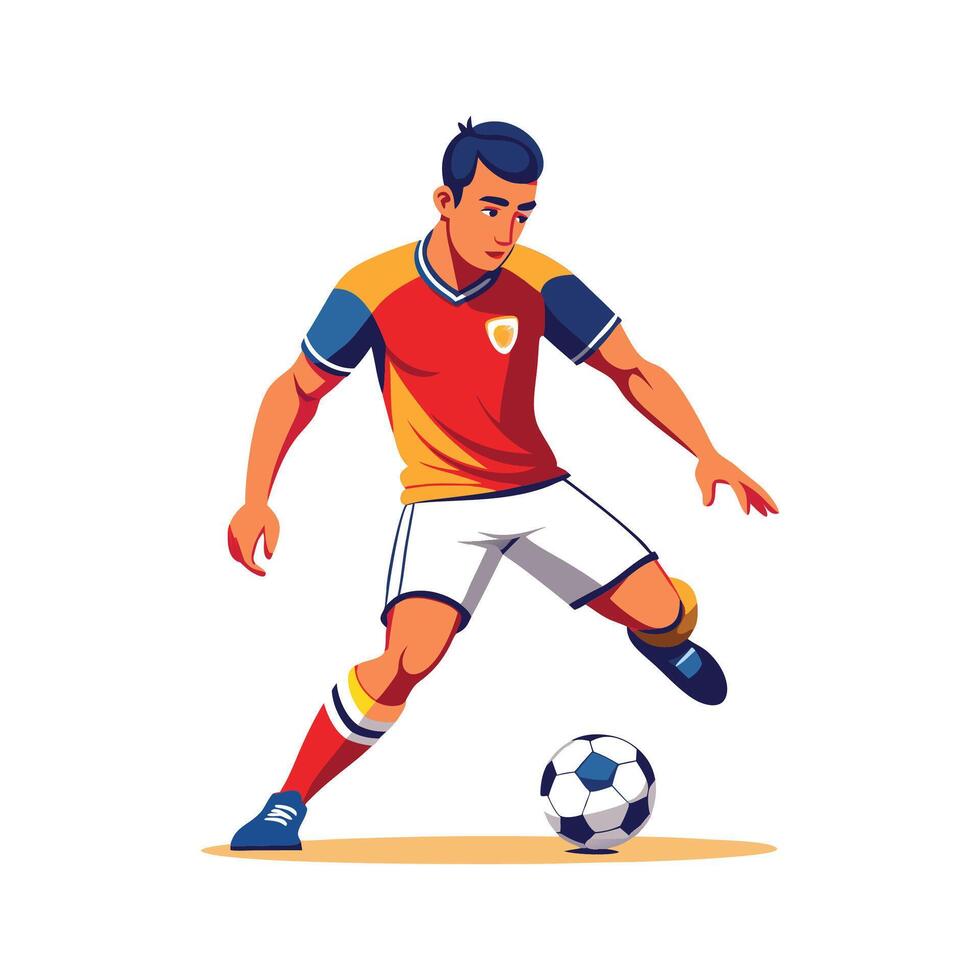 Expert Player Showcasing Perfect Ball Control vector