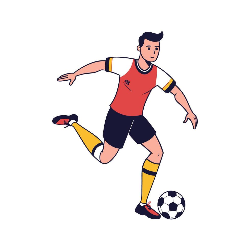 Player Control of Ball with Thigh After Play vector