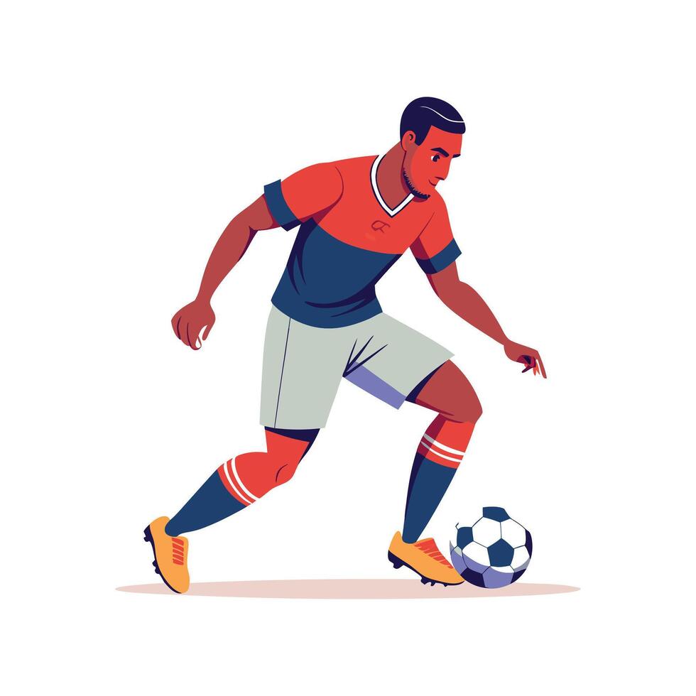 Football Player Performing StepOver Dribble Icon vector