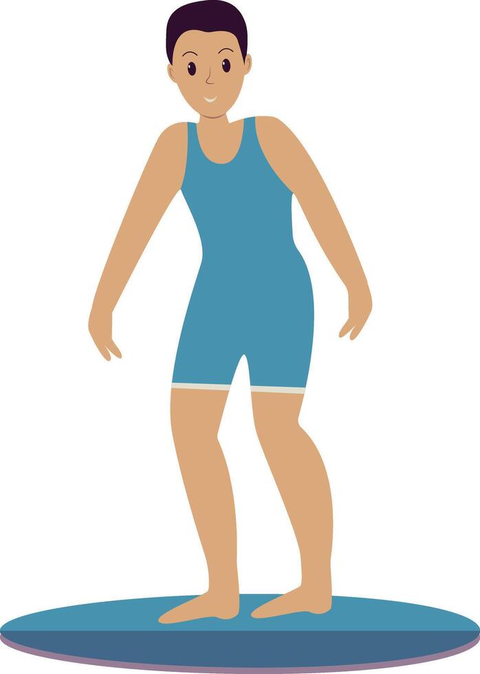 Illustration of Men Surfer. vector
