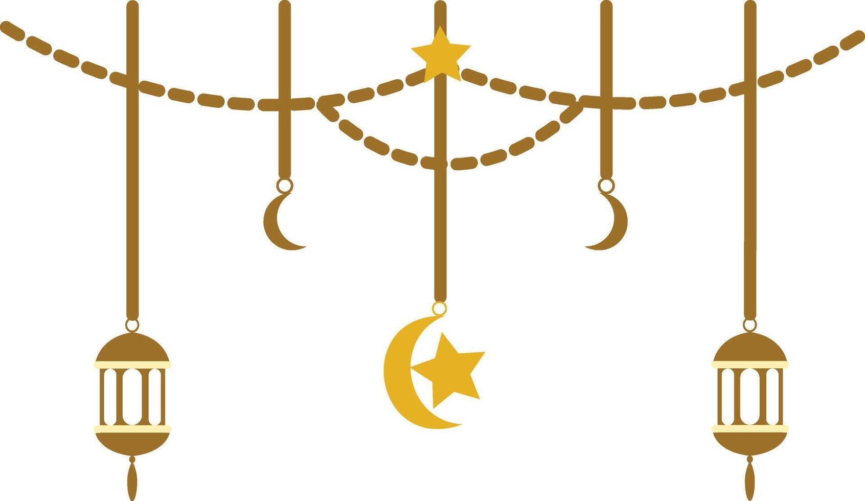 Islamic decoration design vector