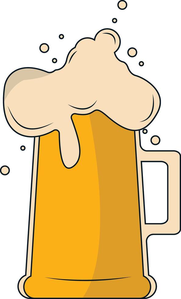 Illustration of Beer in the Glass vector