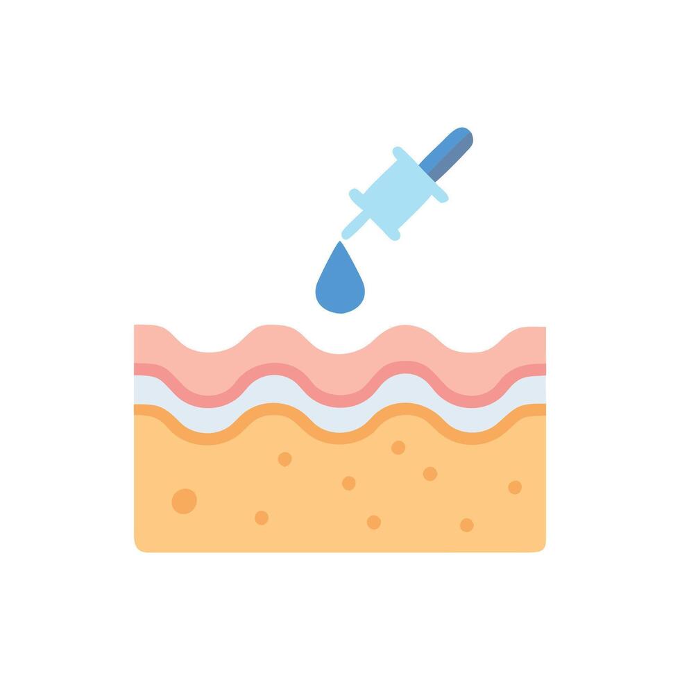 skin care and skin care icon illustration vector