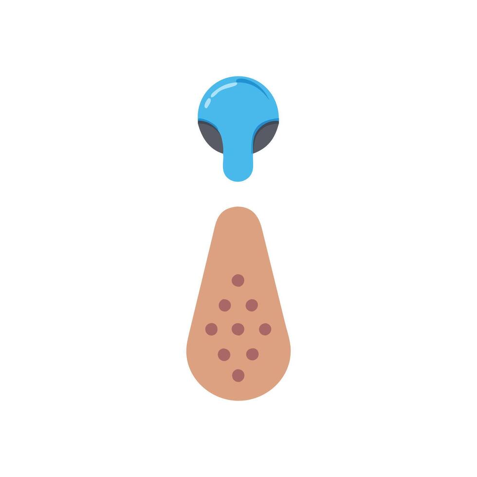 Trendy Blackhead Remover Icon Design vector