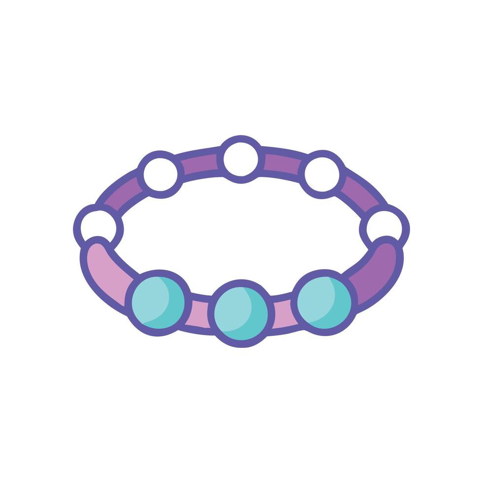 Modern Bracelet Icon Design for Style vector