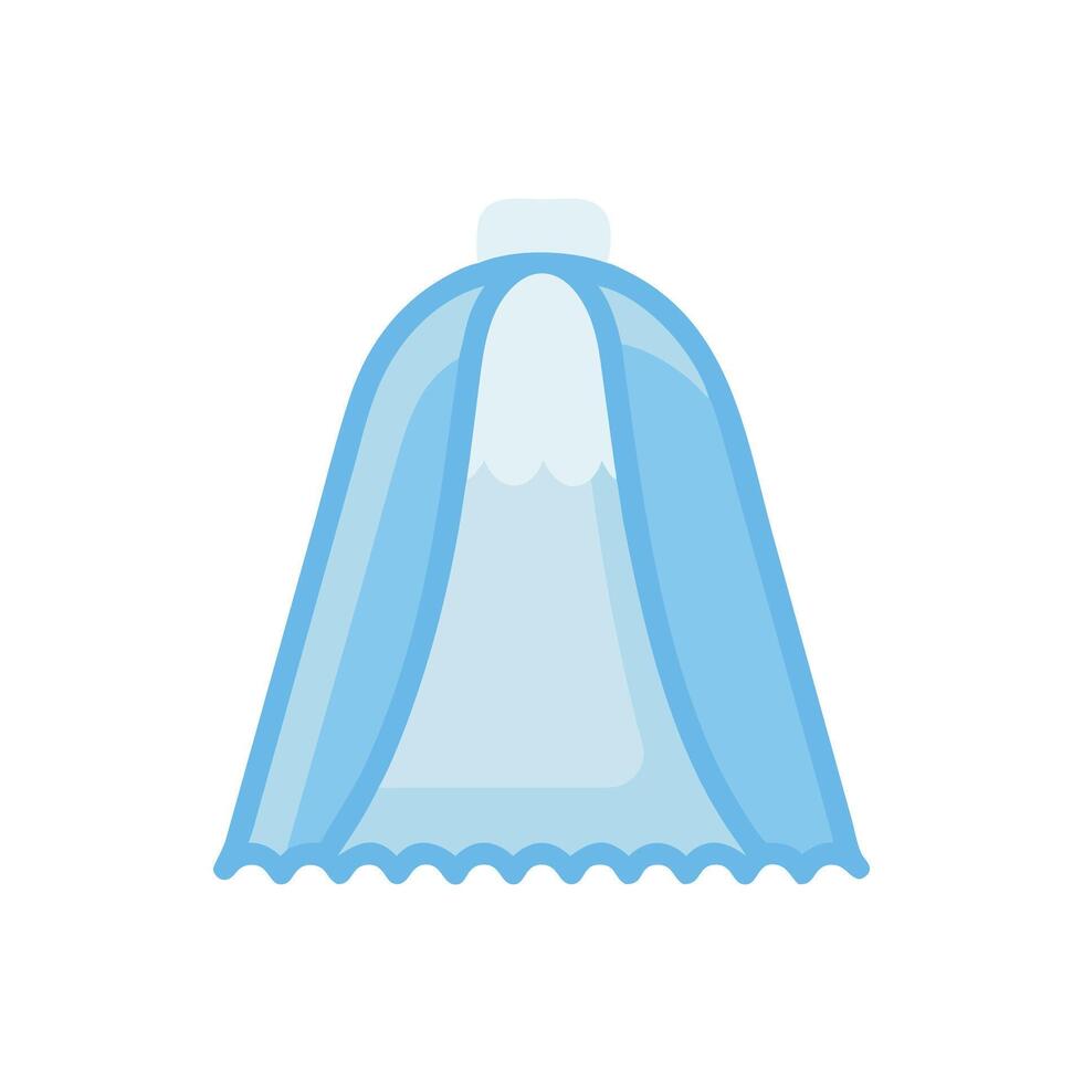 Elegant Bridal Veil Icon for Special Occasions vector