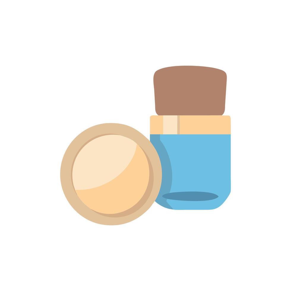 Chic Cream Eyeshadow Icon Design vector