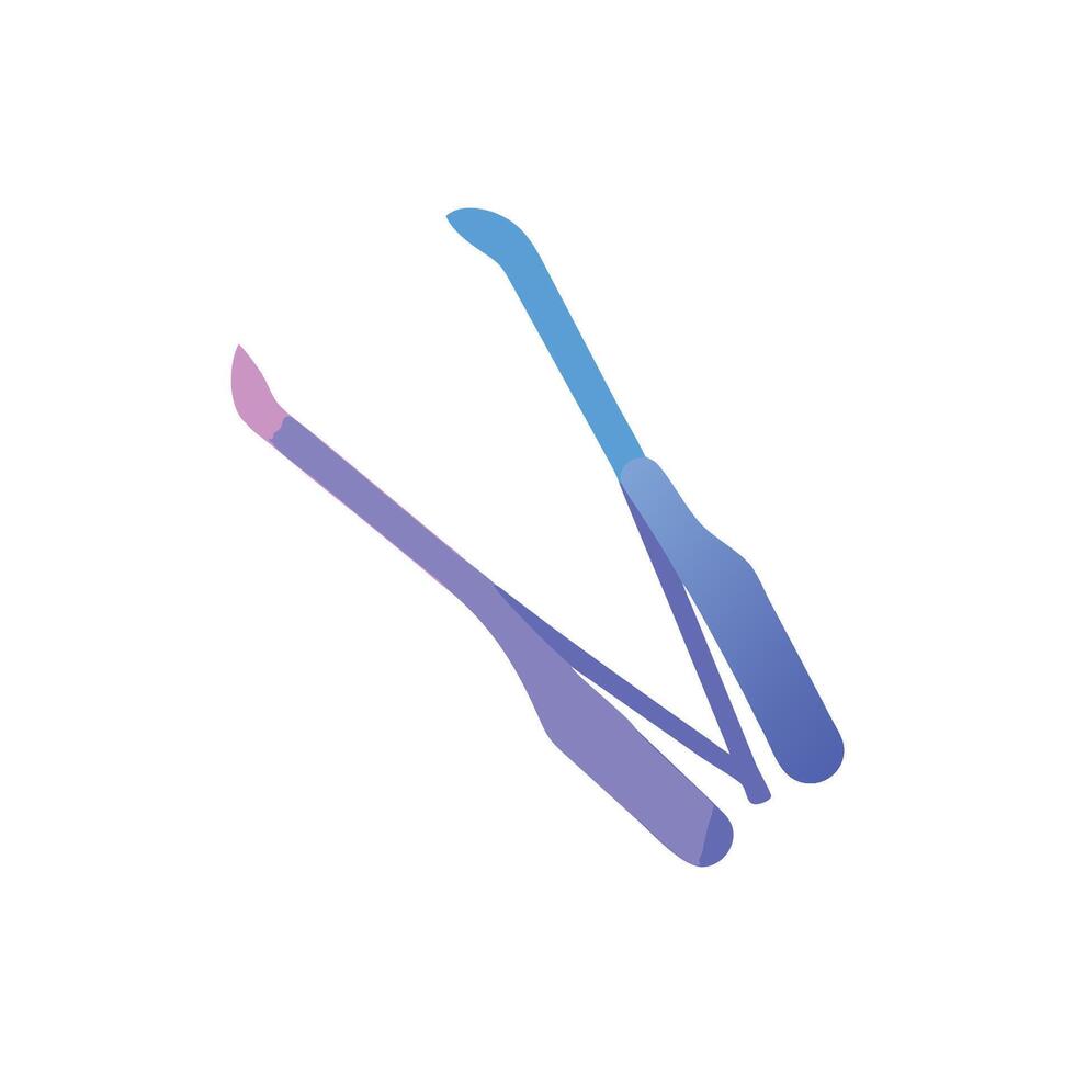 Stylish Eyebrow Tweezers Icon for Beauty vector