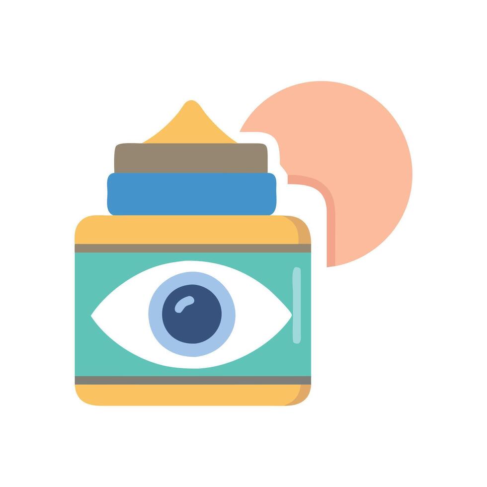 Modern Eye Cream Icon Design vector