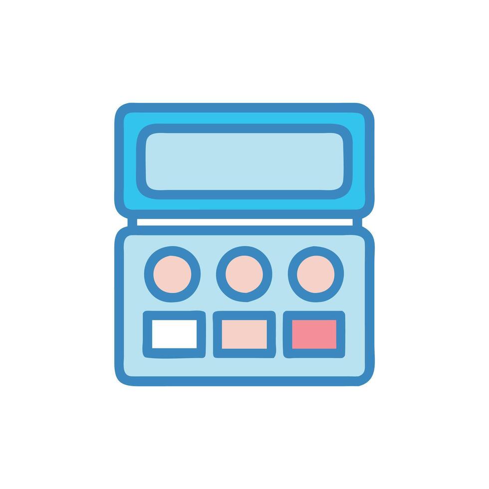 Chic Eyeshadow Palette Icon for Beauty vector