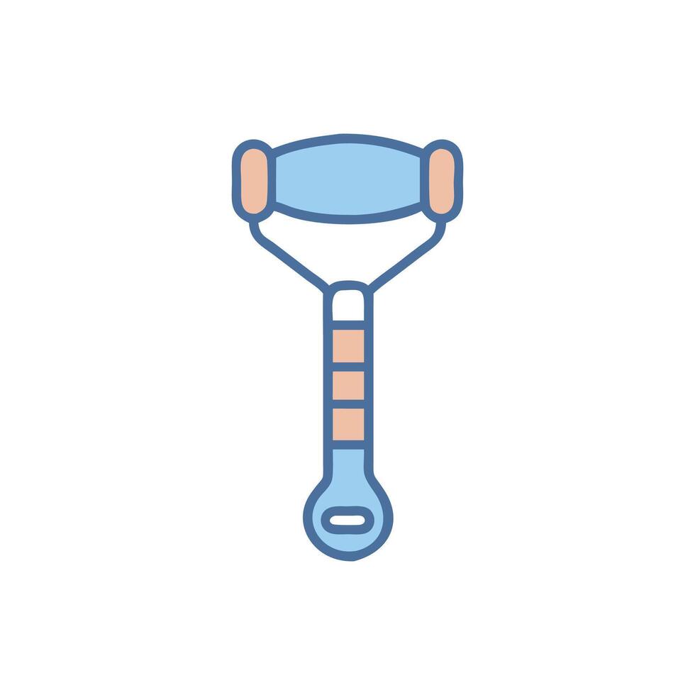 Modern Face Roller Icon Design vector