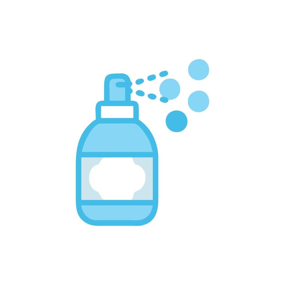 Soothing Facial Mist Flat Icon Design vector