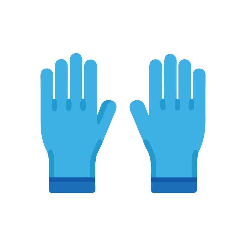 Chic Gloves Flat Icon Design vector