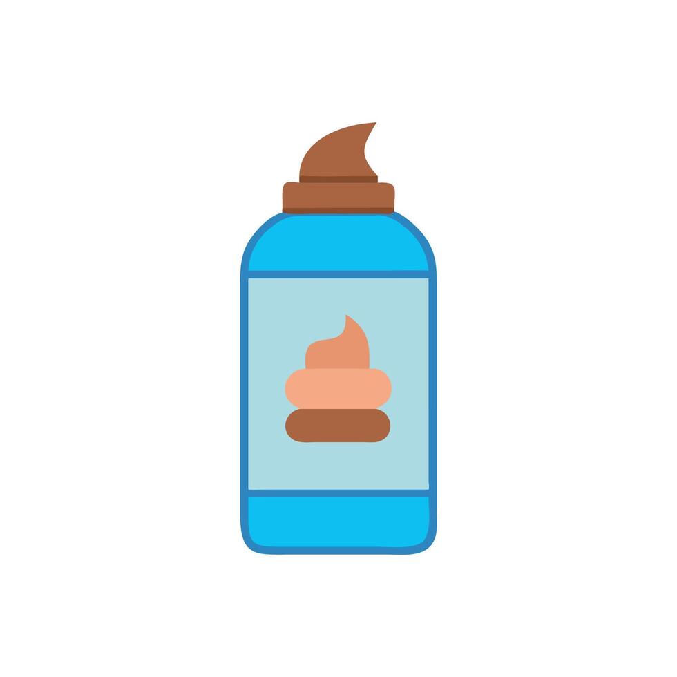 Quality Hair Gel Flat Icon Design vector