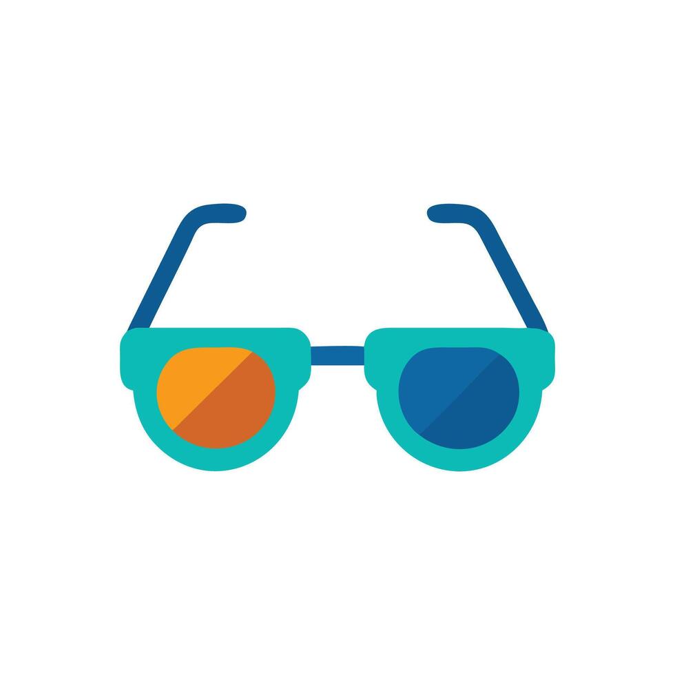 Trendy Sunglasses Flat Icon Design vector