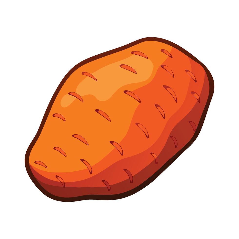 Yam with Rough Texture Design vector