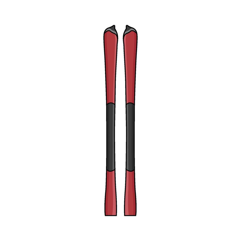 illustration of Skis vector
