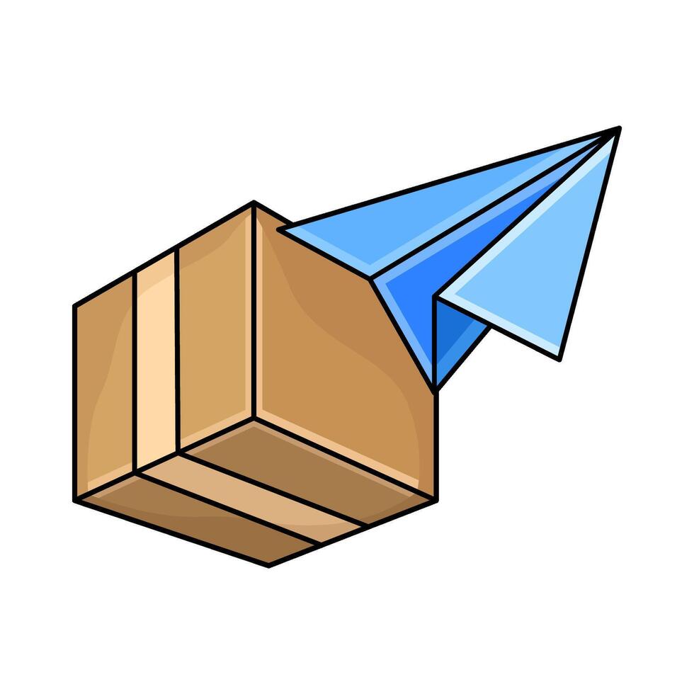 illustration of Airplane Cargo Delivery vector